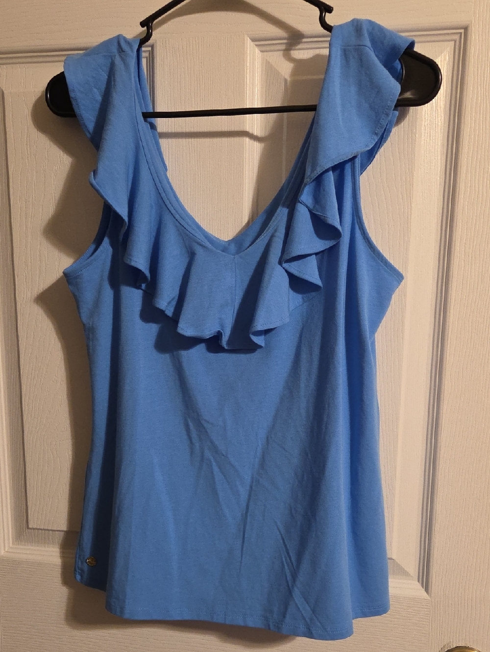 Lilly Pulitzer Sky Blue Ruffle V-Neck Camisole